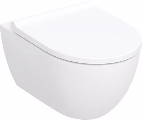 Ensemble WC suspendu Geberit Acanto avec abattant, chasse d'eau TurboFlush à grand débit, design fermé, profondeur : 53 cm, blanc, de la marque Geberit. Ensemble WC suspendu Geberit Acanto avec abattant, chasse d'eau TurboFlush, design fermé, profondeur : 53 cm, blanc, référence 6001038896