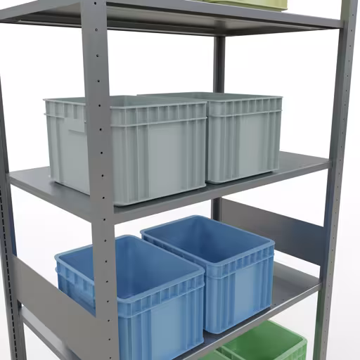 Figure n° 15 de l'article étagère de base, système d'étagères enfichables MULTIplus85, 3000 x 1000 x 600 mm, 7 étagères, galvanisées du groupe de produits système enfichable de la marque Schulte Lagertechnik