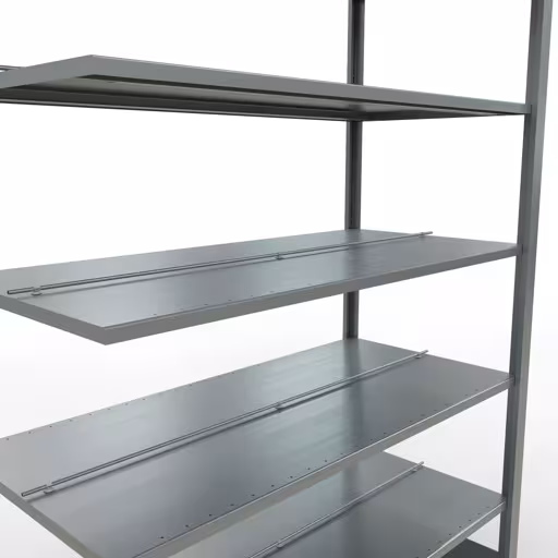 Rayonnage supplémentaire, étagère de bureau, système enfichable MULTIplus150, 2300 x 1300 x 600 mm, 7 étagères, galvanisé, avec butée centrale de Schulte Lagertechnik de la catégorie étagères de bureau