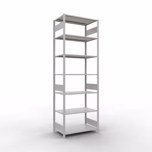 Figure n° 13 de l'article étagère de base, système d'étagères enfichables MULTIplus85, 3000 x 1000 x 600 mm, 7 étagères, RAL 7035 gris clair du groupe de produits système enfichable de la marque Schulte Lagertechnik
