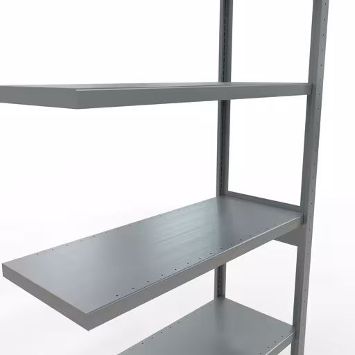 Figura n. 9 dell'articolo scaffale aggiuntivo, scaffale a scaffale, sistema a innesto MULTIplus250, 2500 x 1000 x 400 mm (AxLxP), 6 ripiani, barre longitudinali, zincato del gruppo di prodotti sistema a innesto della marca Schulte Lagertechnik