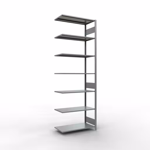 Figura n. 14 dell'articolo scaffale aggiuntivo, scaffale a scaffale, sistema a innesto MULTIplus85, 3000 x 1000 x 500 mm (AxLxP), 7 ripiani, barre longitudinali, zincato del gruppo di prodotti sistema a innesto della marca Schulte Lagertechnik