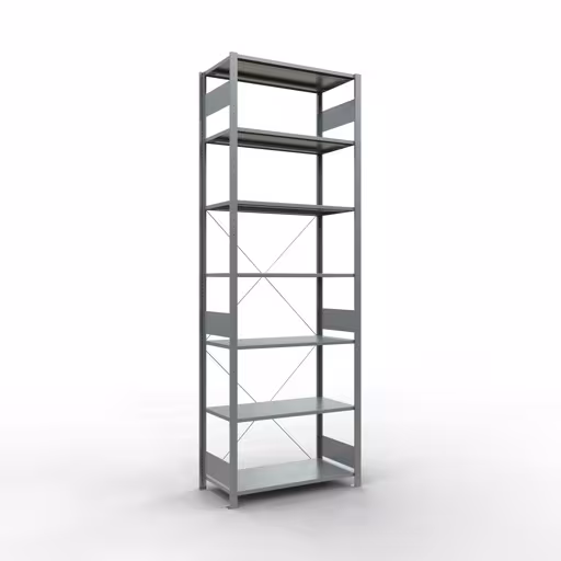 Figura n. 7 dell'articolo scaffale base, scaffale, sistema a innesto MULTIplus150, 3000 x 1000 x 500 mm (AxLxP), 7 ripiani, traversa, zincato del gruppo di prodotti sistema a innesto della marca Schulte Lagertechnik