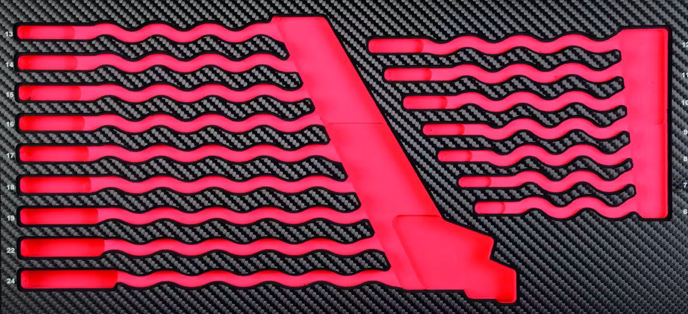 Insert ProForm vide pour 16 clés à anneau fourchu de PROJAHN Insérer une clé mixte métrique 16 pièces, clé, réf. 5999-01E