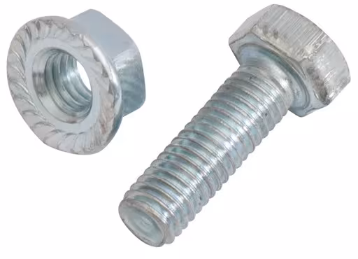 Dado a collare esagonale M6x16 con dentatura di bloccaggio, VE 10 di Schulte Lagertechnik Dado con colletto esagonale M6x16 con dentatura di bloccaggio, confezione da 10 pezzi, accessori, articolo n. 10325-10