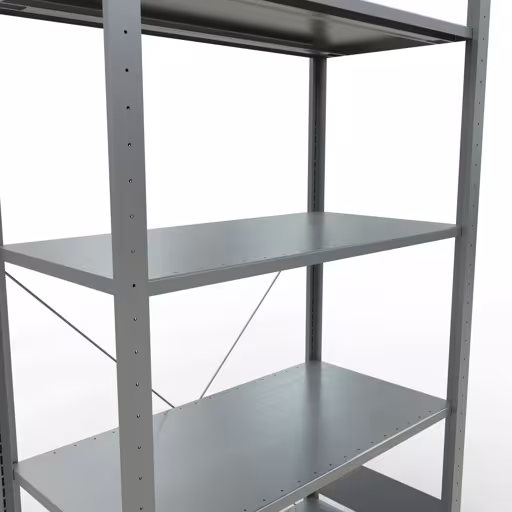 Figure n° 13 de l'article étagère de base, étagère, système enfichable MULTIplus85, 2000 x 1000 x 500 mm, 5 étagères, traverse, galvanisée du groupe de produits système enfichable de la marque Schulte Lagertechnik