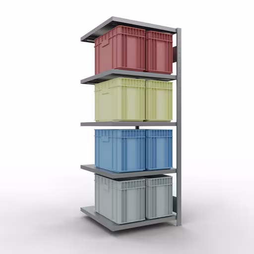 Figure n° 9 de l'article Système d'étagères enfichables MULTIplus250, 2000 x 750 x 800 mm, 5 étagères, galvanisé du groupe de produits Système enfichable de Schulte Lagertechnik
