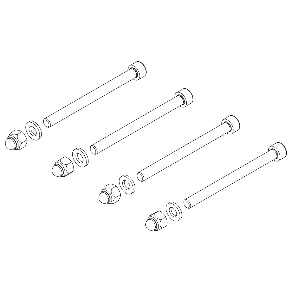 Kit di montaggio Munk per ringhiere anteriori della Günzburger Steigtechnik Kit di montaggio Munk per ringhiere anteriori dalla categoria Accessori e ricambi per attrezzature di accesso con numero di articolo 800020