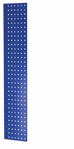 Panneau latéral perforé, 90 x 1250 x 300 mm (H x P), bleu gentiane RAL 5010 de Schulte Lagertechnik Panneau latéral perforé, 90 x 1250 x 300 mm (H x P), RAL 5010 bleu gentiane, accessoires, réf. 35680-B