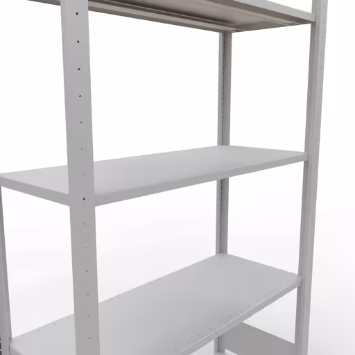 Étagère de base, étagère, système enfichable MULTIplus150, 2000 x 1000 x 400 mm, 5 étagères, RAL 7035 gris clair de la marque Schulte Lagertechnik de la gamme de produits du système enfichable