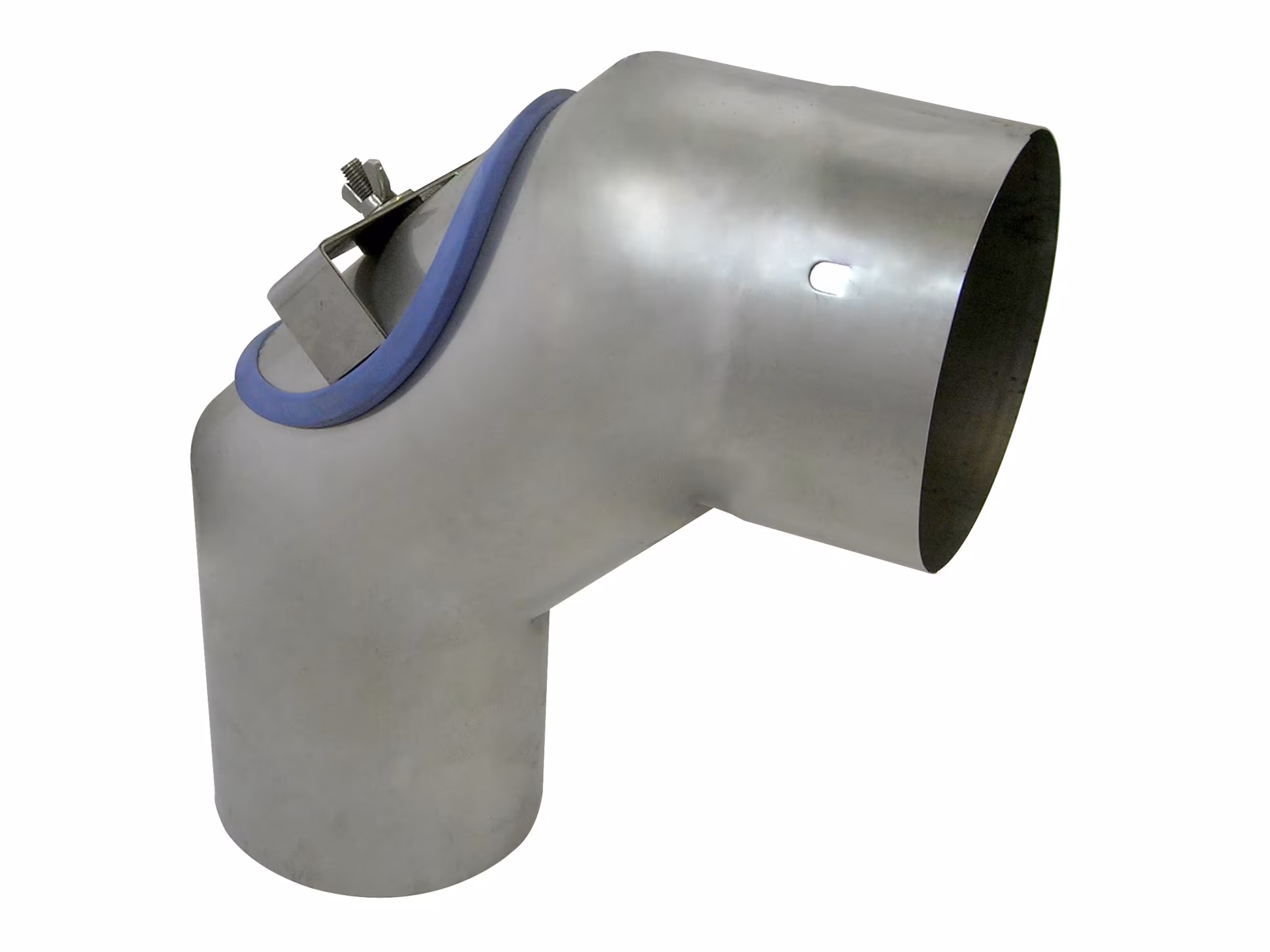 Coude EW-D à simple paroi 90° D500 avec ouverture d'inspection de la catégorie système d'échappement en acier inoxydable à simple paroi avec le numéro d'article 1100001. 670783