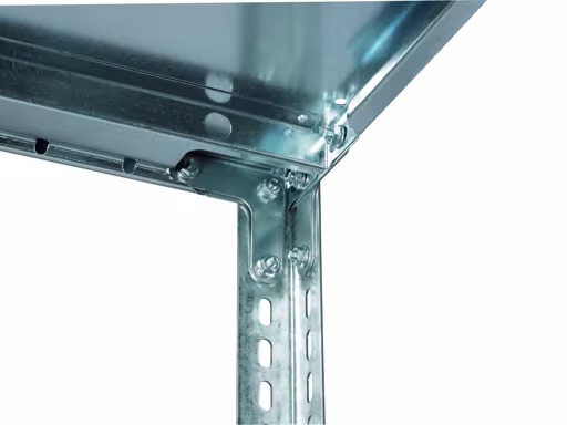 , système d'étagères de bureau MULTIplus150 système à vis, 1800 x 750 x 600 mm, 5 étagères, galvanisées, sans butée centrale de la marque Schulte Lagertechnik de la gamme d'étagères de bureau