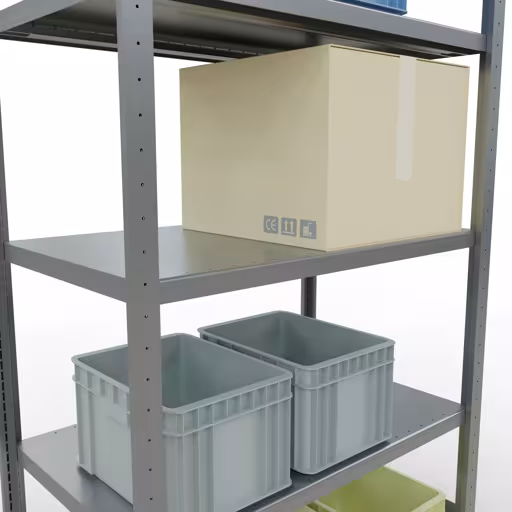 Figure n° 14 de l'article étagère de base, étagère, système enfichable MULTIplus330, 2000 x 1000 x 600 mm, 5 étagères, galvanisé du groupe de produits système enfichable de Schulte Lagertechnik