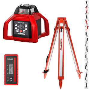 Set professionale Roto HVR, laser rotante H+V con raggio laser ROTEM del marchio Condtrol Set professionale Roto HVR, laser rotante H+V con raggio laser ROTEM della categoria laser rotanti con codice articolo 7-2-094
