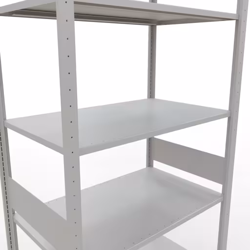 Étagère de base, étagère, système enfichable MULTIplus85, 3000 x 1000 x 600 mm, 7 étagères, gris clair RAL 7035 de Schulte Lagertechnik avec le réf. 33062-LR