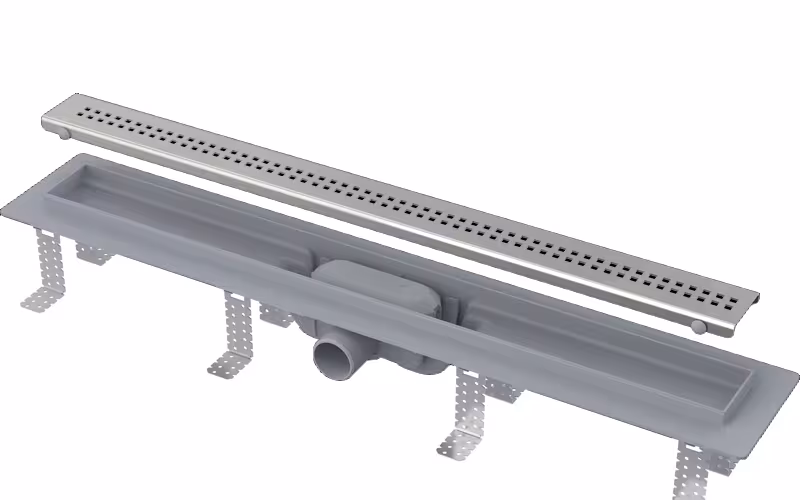 Canalina doccia con griglia in acciaio inox n.9 di HoWaTech Scarichi doccia con griglia in acciaio inox N.9, scarichi doccia