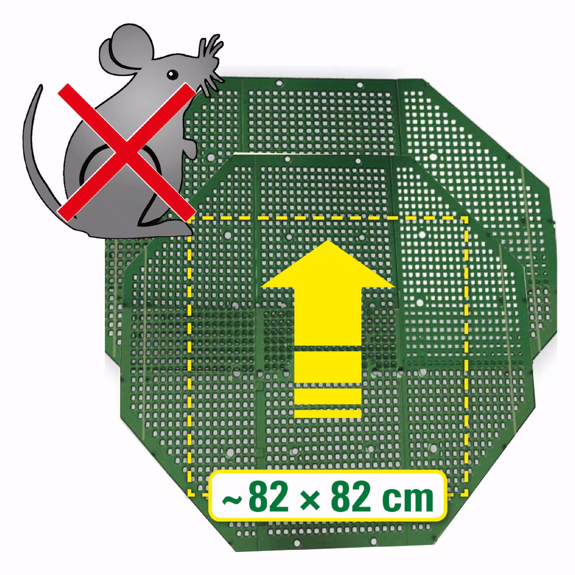 Grille de souris pour composteurs (jusqu'à surface de base 82x82 cm) de Juwel avec réf. 20178