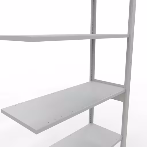 Figure n° 15 de l'article étagère complémentaire, étagère à étagères, système enfichable MULTIplus85, 2500 x 1000 x 400 mm, 6 étagères, gris clair RAL 7035 du groupe de produits système enfichable de la marque Schulte Lagertechnik