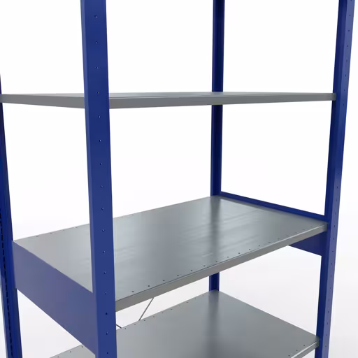 Figure n° 13 de l'article étagère de base, système d'étagères enfichables MULTIplus85, 2500 x 1000 x 600 mm, 6 étagères, traverse, RAL 5010 bleu gentiane du groupe de produits système enfichable de la marque Schulte Lagertechnik