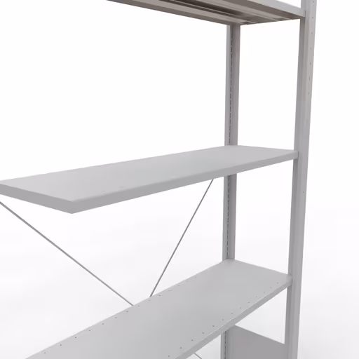 Image du produit n° 13 de l'article Rayonnage complémentaire, étagère, système enfichable MULTIplus150, 2000 x 1000 x 300 mm, 5 tablettes, traverse, RAL 7035 gris clair Figure n° 13 de l'article, système d'étagères enfichables MULTIplus150, 2000 x 1000 x 300 mm, 5 étagères, RAL 7035 gris clair du groupe de produits système enfichable de Schulte Lagertechnik