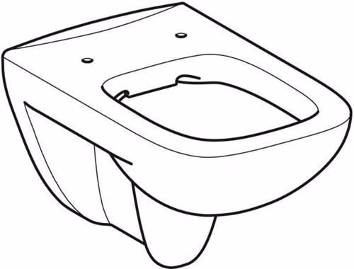 Geberit Renova Plan Wand-WC Tiefspüler Rimfree, weiß