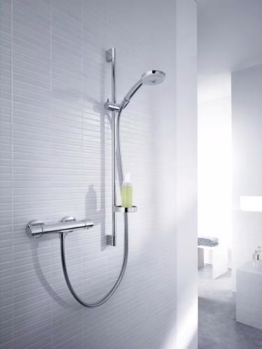 Detailbild 4026774 Hansgrohe Combiné de douche CROMA 100 ECOSTAT 1001 SL Barre de douche Unica C 900 mm chromé