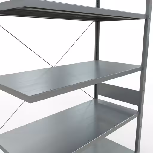 Produktbild Nr 14 des Artikels Stecksystem Anbauregal 3000x1300x600 mm, Typ 250 kg, verzinkt Abbildung Nr 14 des Artikels Stecksystem Anbauregal 3000x1300x600 mm, Typ 250 kg, verzinkt aus der Produktgruppe Stecksystem von der Marke Schulte Lagertechnik