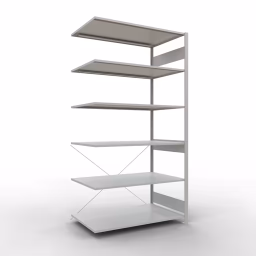 Système enfichable 2500x1300x800 mm, type 150 kg, gris clair de Schulte Lagertechnik avec réf. 32686-130