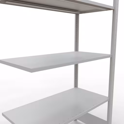 Rayonnage supplémentaire, étagère, système enfichable MULTIplus85, 2000 x 1000 x 500 mm, 5 étagères, gris clair RAL 7035 de Schulte Lagertechnik de la catégorie des systèmes enfichables