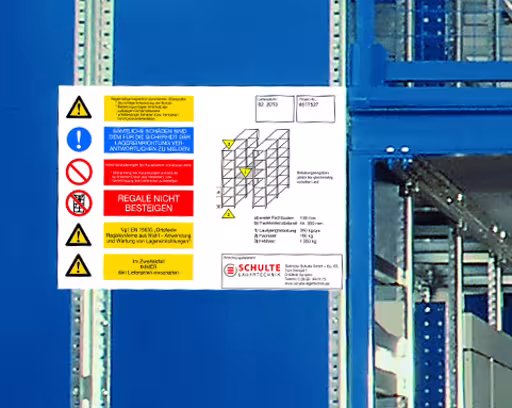 Segnaletica per scaffali DIN A4 della Schulte Lagertechnik Segnaletica per scaffali DIN A4, accessori, articolo n. 13710