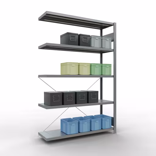 Figure n° 13 de l'article étagère supplémentaire pour système enfichable 2000x1300x400 mm, type 250 kg, galvanisée du groupe de produits système enfichable de la marque Schulte Lagertechnik