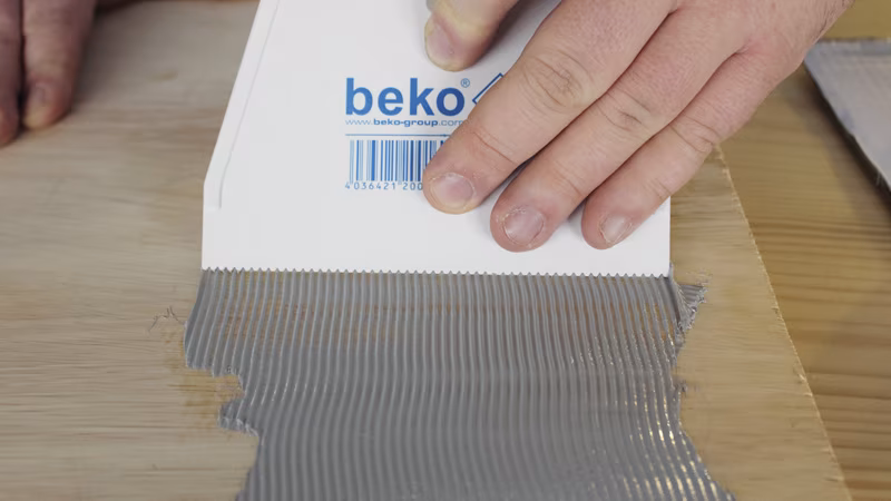 beko Spatule à colle, dentelée Drinnen, Innenarchitektur, Person, Aluminium, Esstisch