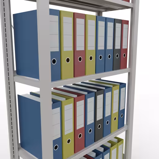 Figura n. 10 dell'articolo scaffale base, scaffale per ufficio, sistema a innesto MULTIplus85, 1800 x 750 x 300 mm, 5 ripiani, , , grigio chiaro del gruppo di prodotti scaffali per ufficio della marca Schulte Lagertechnik