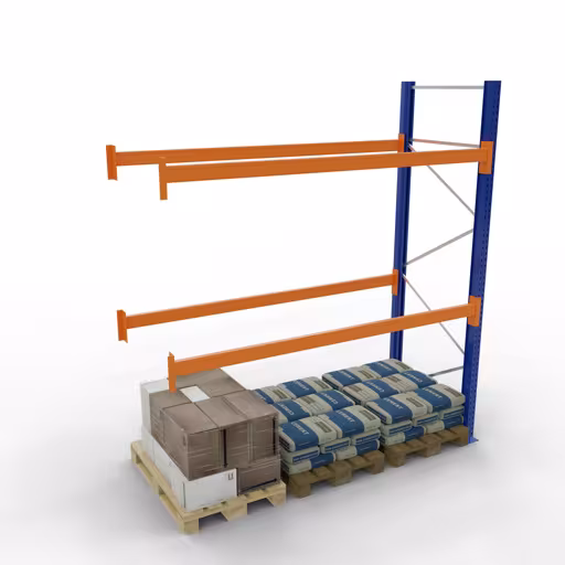 Figura n. 11 dell'articolo scaffalature portapallet 1 campo 2700 mm - 3000x1100mm, AxP, 6 barre (2400kg) del gruppo di prodotti scaffalature portapallet della marca Schulte Lagertechnik
