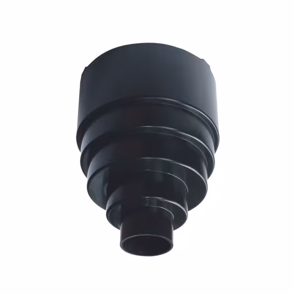 Riduttore Venduct DN 125 su tubo HT o presa di Klöber Riduttore Venduct DN 125 su tubo o presa HT, passaggi su tetti ripidi, articolo n. KE8059