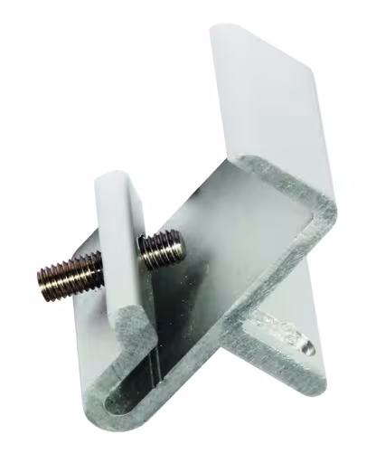 Staffa di collegamento angolare per scaffali alimentari in alluminio della marca Schulte Lagertechnik della serie Scaffali