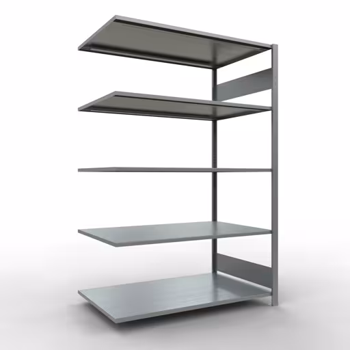 , Étagère MULTIplus150 système enfichable, 2000 x 1300 x 800 mm, 5 étagères, galvanisée de Schulte Lagertechnik de la catégorie système enfichable