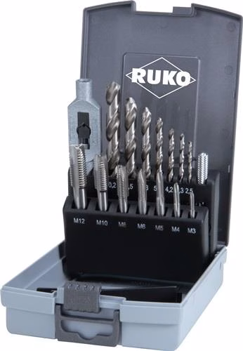 Gewindebohrersatz Form B circa 4-5 Gänge mit Schälanschnitt metrisch HSS RUKO aus der Kategorie Gewindebohrer mit der Teilenummer 8000421314