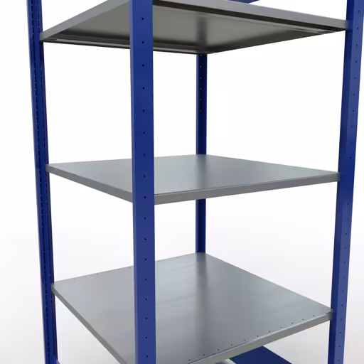 Étagère de base, étagère, système enfichable MULTIplus150, 2000 x 750 x 800 mm, 5 étagères, RAL 5010 bleu gentiane/galvanisé/galvanisé de la marque Schulte Lagertechnik de la gamme de produits du système enfichable