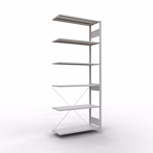Figure n° 15 de l'article, système d'étagères enfichables MULTIplus150, 2500 x 1000 x 400 mm, 6 étagères, RAL 7035 gris clair du groupe de produits système enfichable de Schulte Lagertechnik