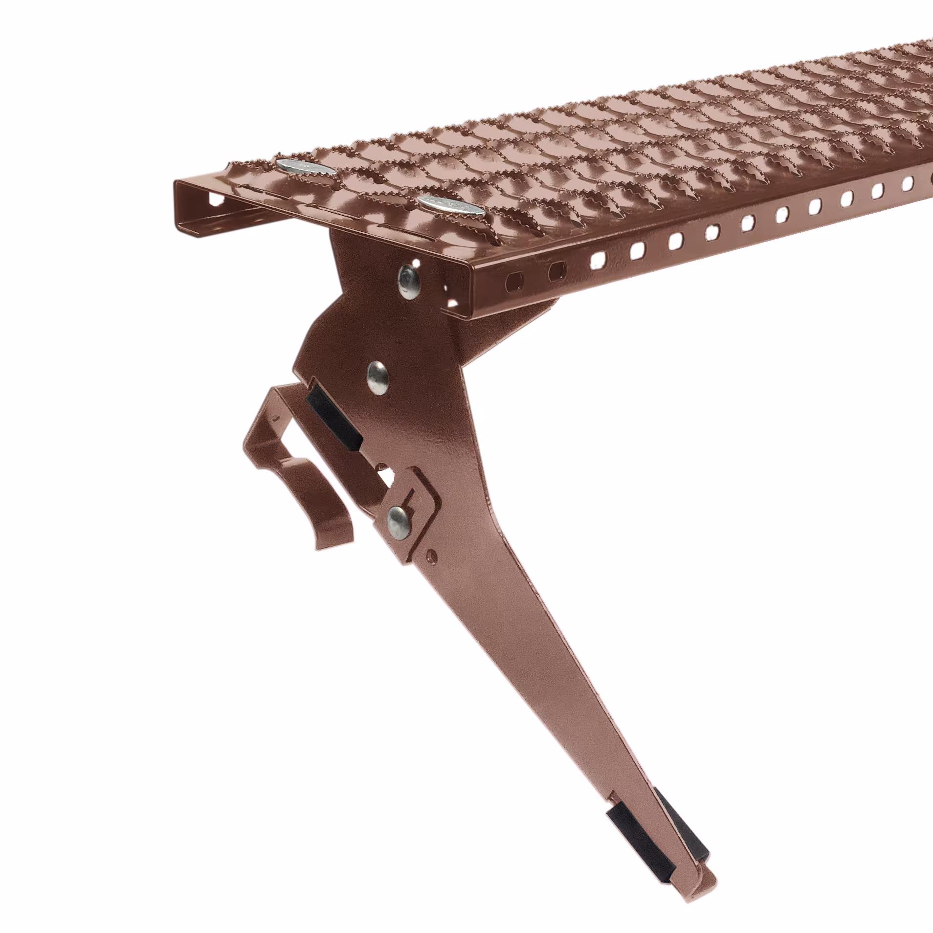 Jeu de grilles de roulement Trapac largeur 40 cm pour tuiles et tuiles, marron (RAL 8019) de Klöber Jeu de grilles de roulement Trapac, sécurité du toit, réf. KS9300-9819