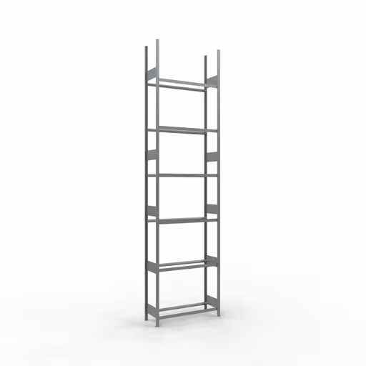 Étagère de base, étagère pour roues/pneus, 4500 x 1150 x 400 mm, galvanisée, 6 niveaux de rangement avec une charge de compartiment de 150 kg par niveau, stockage de pièces automobiles, réf. 20794