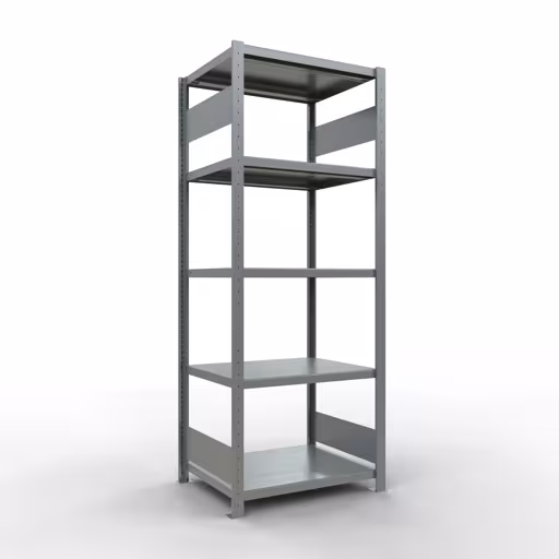Figura n. 10 dell'articolo scaffale base, scaffale, sistema a innesto MULTIplus250, 2000 x 750 x 600 mm (AxLxP), 5 ripiani, barre longitudinali, zincato del gruppo di prodotti sistema a innesto della marca Schulte Lagertechnik