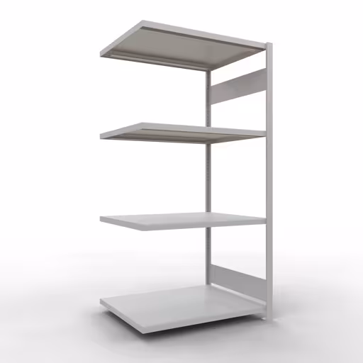 Figura n. 12 dell'articolo scaffale aggiuntivo, ripiano per scaffali, sistema a innesto MULTIplus330, 2000 x 1000 x 800 mm, 5 ripiani, RAL 7035 grigio chiaro dal gruppo di prodotti sistema a innesto della marca Schulte Lagertechnik