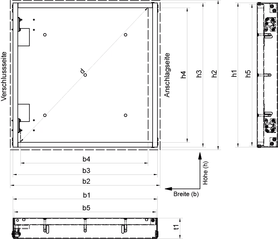 Insert avec serrure à déclic de la marque Upmann de la catégorie portes d'inspection et volets