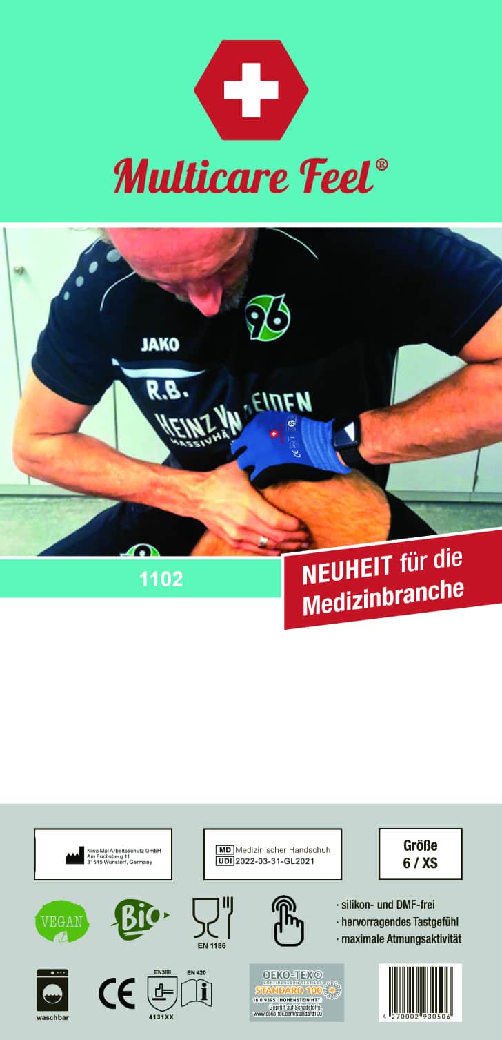 Gant de travail et de montage médical Multicare Feel de la marque Multicare de la catégorie gants de travail