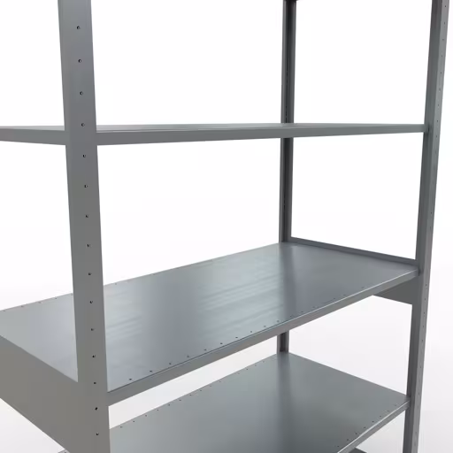Étagère de base, étagère, système enfichable MULTIplus150, 2500 x 1300 x 600 mm, 6 étagères, galvanisée de Schulte Lagertechnik de la gamme de produits du système enfichable