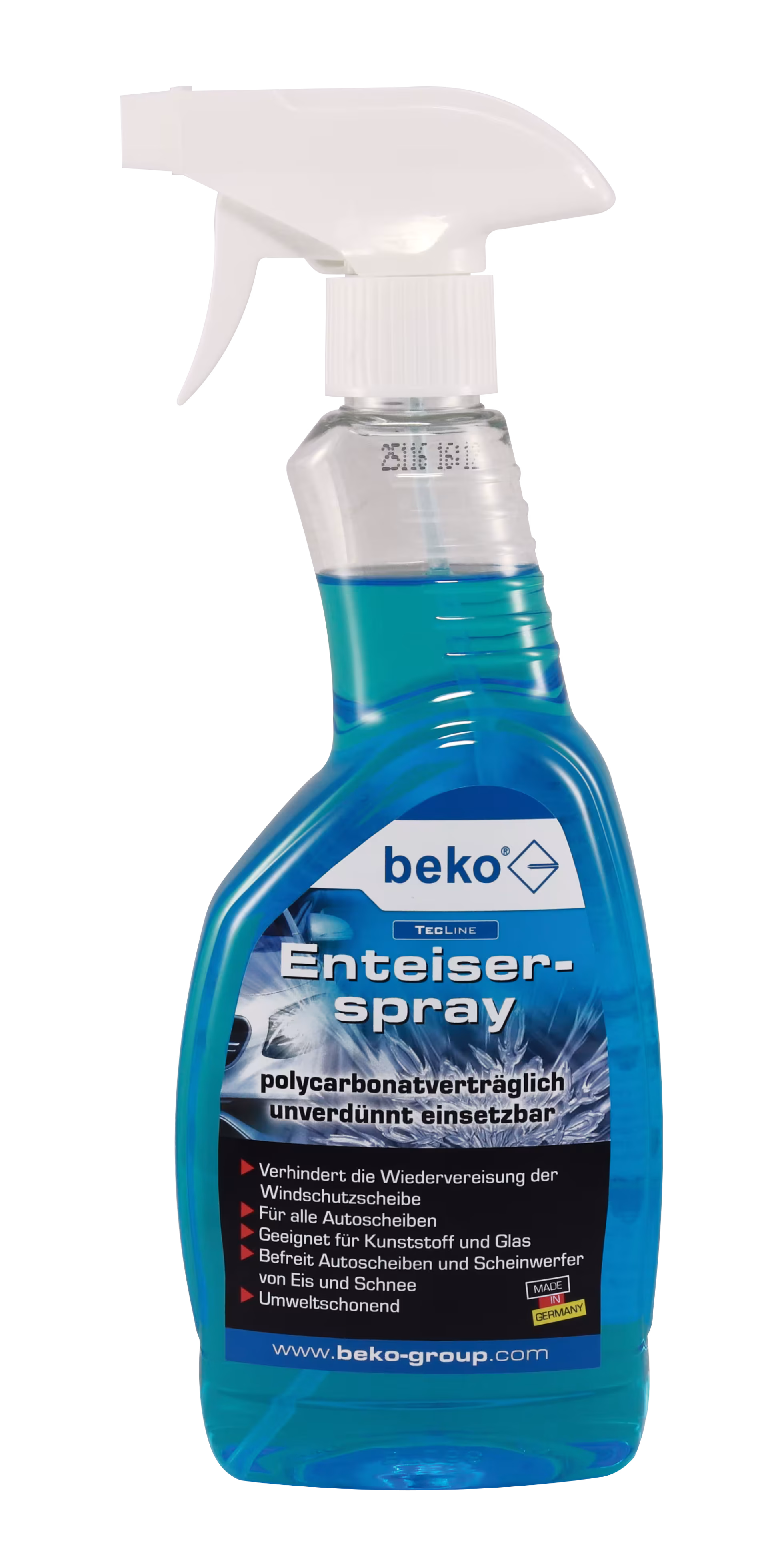 Vaporisateur de dégivrage TecLine en flacon pulvérisateur de 500 ml de la catégorie des produits d'entretien des véhicules avec le numéro d'article : 299 5 0500