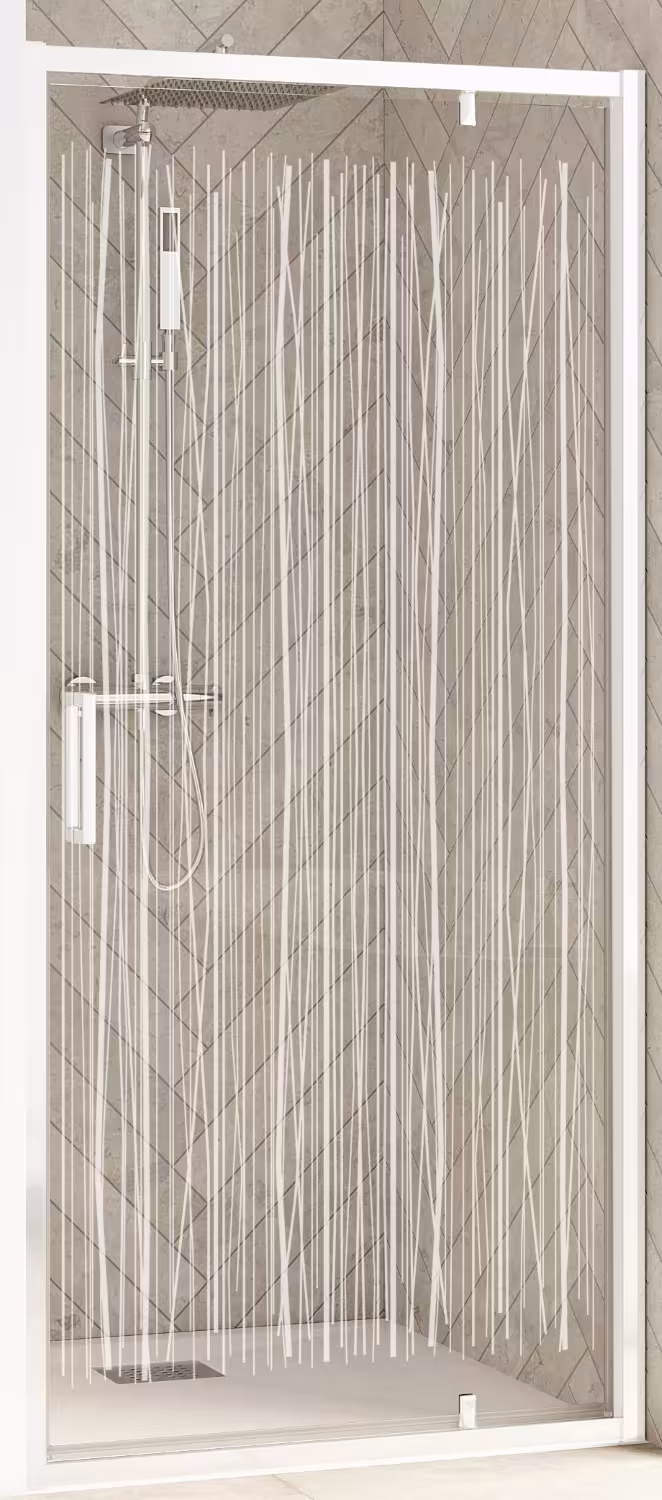 Porte battante au design astucieux avec point de pivotement décalé de la marque Kinedo de la catégorie portes battantes