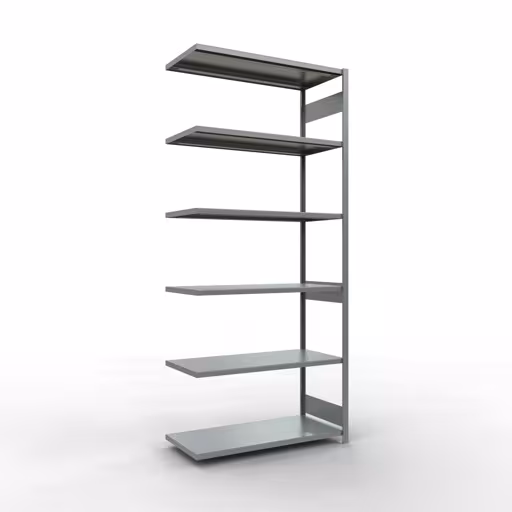 , système d'étagères enfichables MULTIplus250, 3000 x 1300 x 600 mm, 7 étagères, galvanisé de Schulte Lagertechnik de la gamme de produits du système enfichable